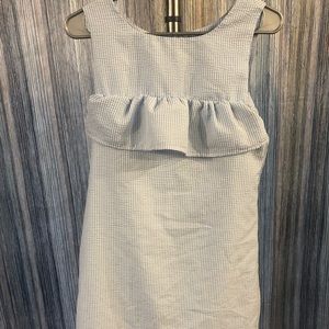 Blue & White Seersucker Dress